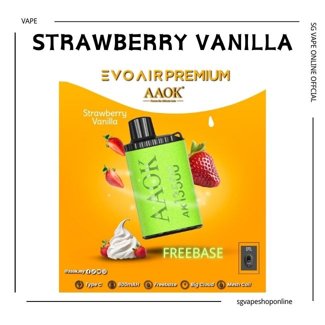 aaok-evo-air-premium-13.5k-puff-strawberry-vanilla-disposable-sg-vape-online-shop-singapore